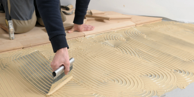stone floor installation